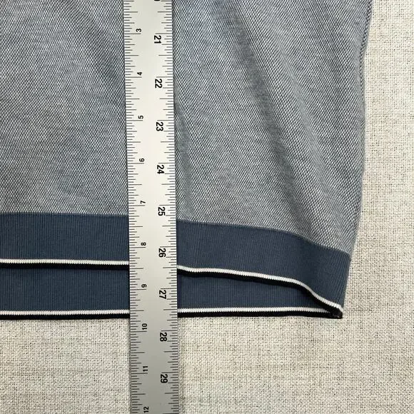 Untuckit Andrews Long Sleeve Crew Neck Shirt Mens XL Blue Soft Casual - Picture 5 of 7